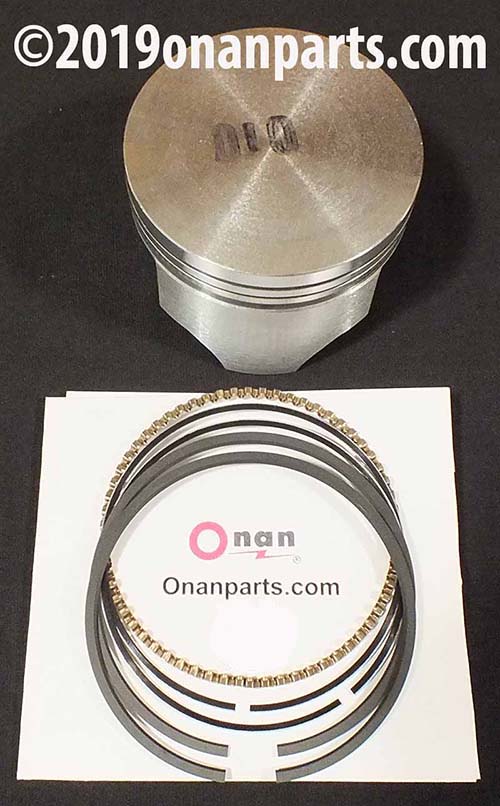 Onan 112-0264-01 +.010 Piston with Rings. Without Wrist Pin