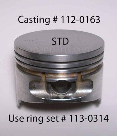 112-0186 Used STD Piston B & P Series Casting # 112-0163
