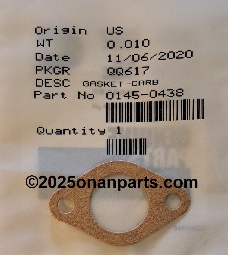 145-0438 Carb Gasket.