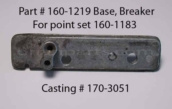 160-1219 Used Breaker Points Base B Series 160-1219 Used Breaker Points Base B Series